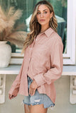 Striped Button Up Long Sleeve Shirt - Trendsi - Flyclothing LLC