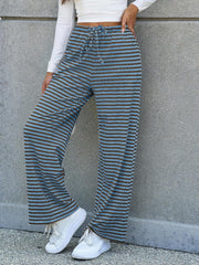 Lovelet Striped Wide Leg Pants - Trendsi