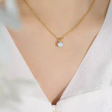 18K Gold-Plated Pendant Necklace - Trendsi - Flyclothing LLC