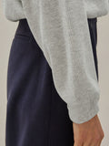 Waffle Knit Drawstring Half Zip Long Sleeve Sweatshirt - Trendsi