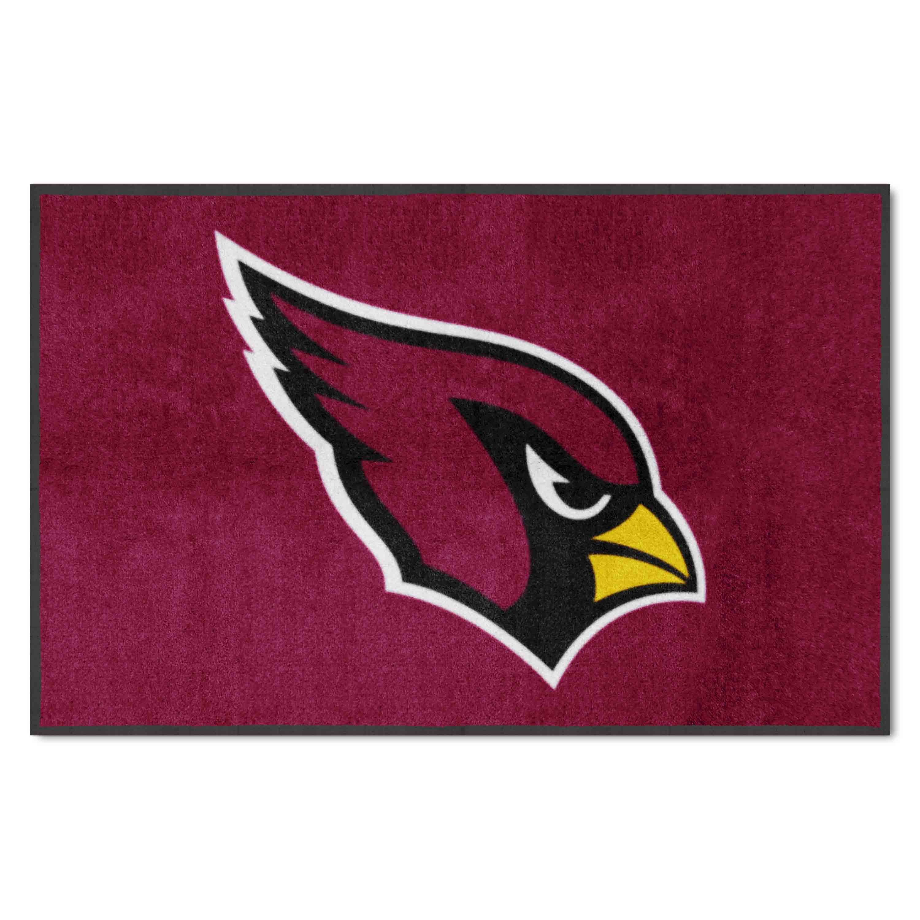 Arizona Cardinals 4X6 High-Traffic Mat with Durable Rubber Backing - Landscape Orientation - Arizona Cardinals