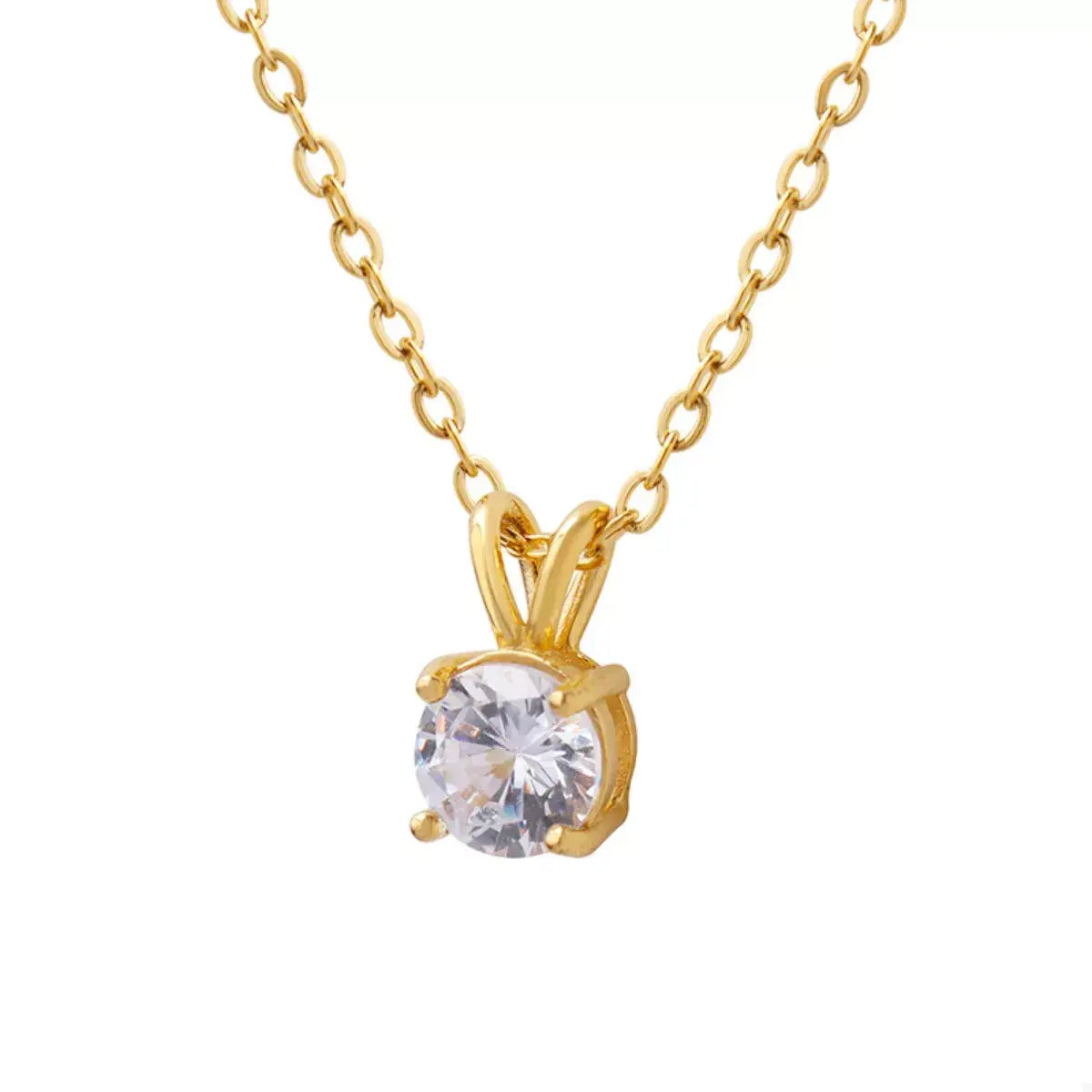 18K Gold-Plated Pendant Necklace - Trendsi - Flyclothing LLC