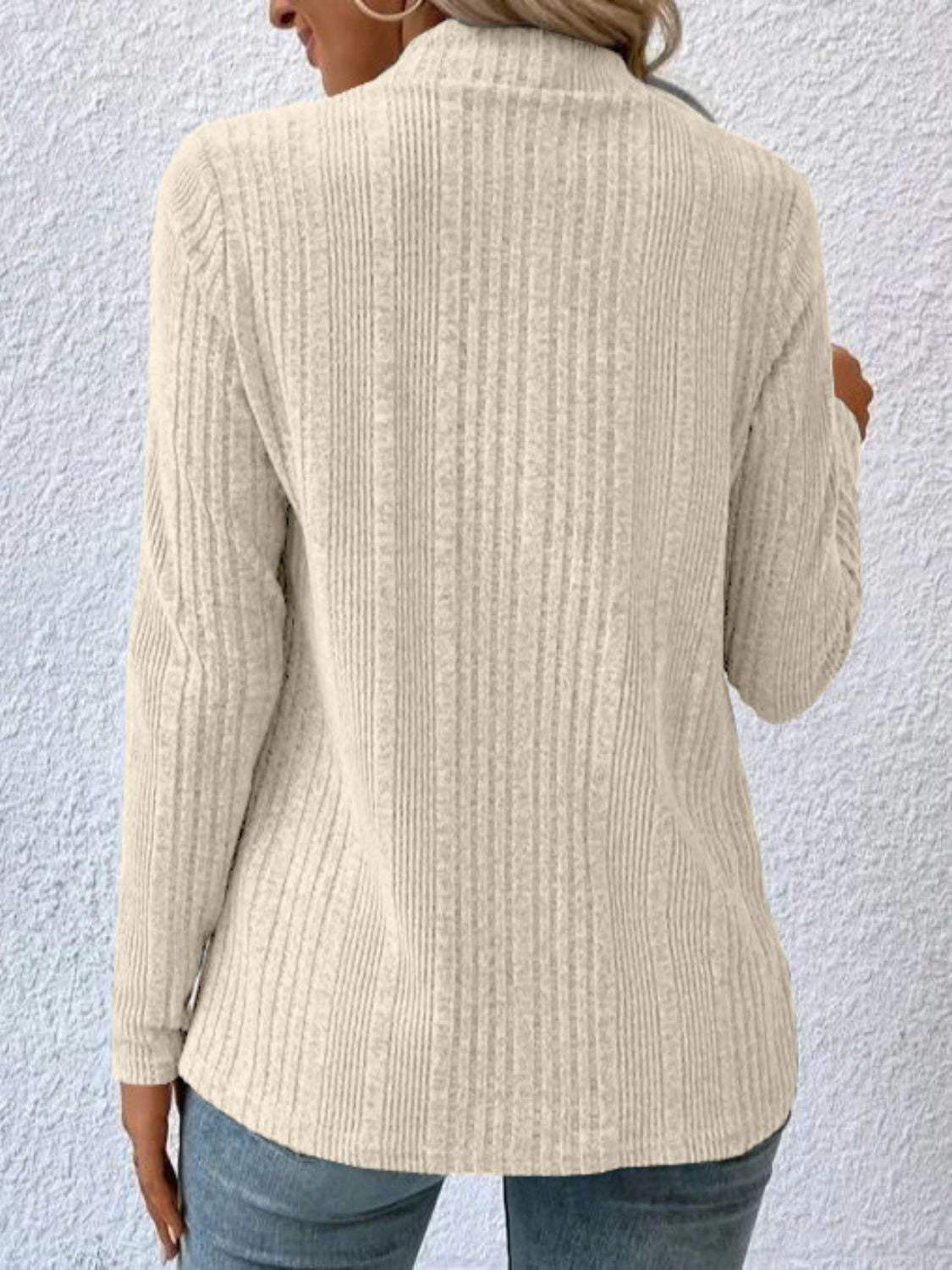 Open Front Long Sleeve Cardigan - Trendsi - Flyclothing LLC
