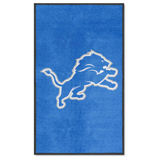 Detroit Lions 3X5 High-Traffic Mat with Durable Rubber Backing - Portrait Orientation - Detroit Lions