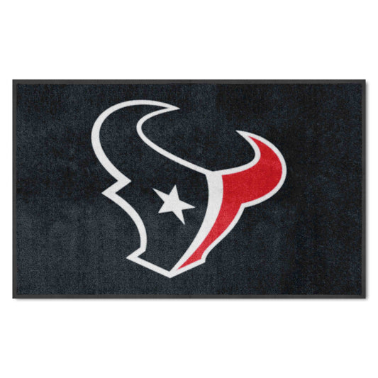 Houston Texans 4X6 High-Traffic Mat with Durable Rubber Backing - Landscape Orientation - Houston Texans