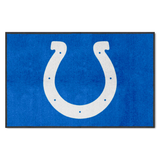 Indianapolis Colts 4X6 High-Traffic Mat with Durable Rubber Backing - Landscape Orientation - Indianapolis Colts