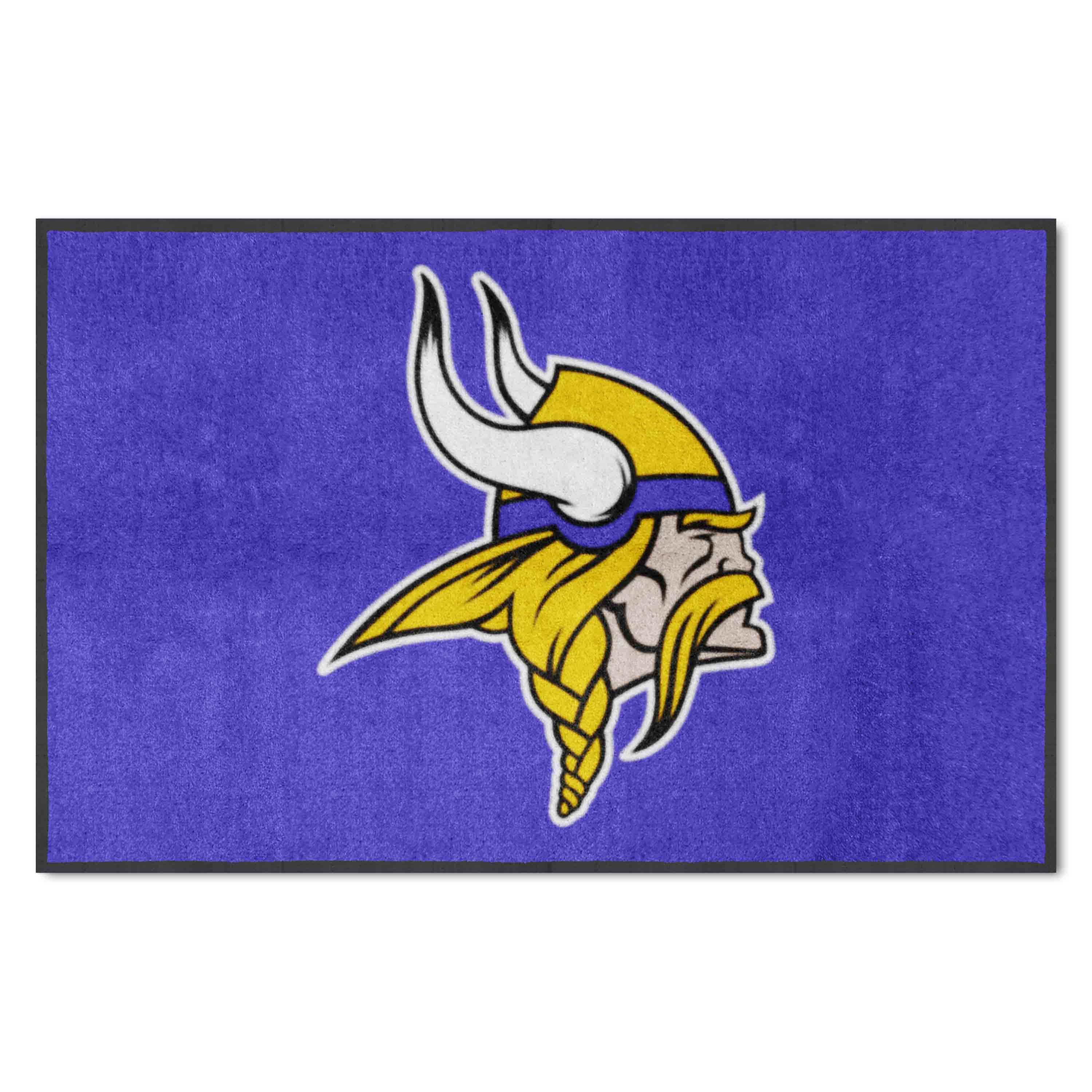 Minnesota Vikings 4X6 High-Traffic Mat with Durable Rubber Backing - Landscape Orientation