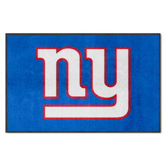 New York Giants 4X6 High-Traffic Mat with Durable Rubber Backing - Landscape Orientation - New York Giants