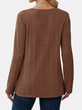 V-Neck Long Sleeve T-Shirt - Trendsi - Flyclothing LLC