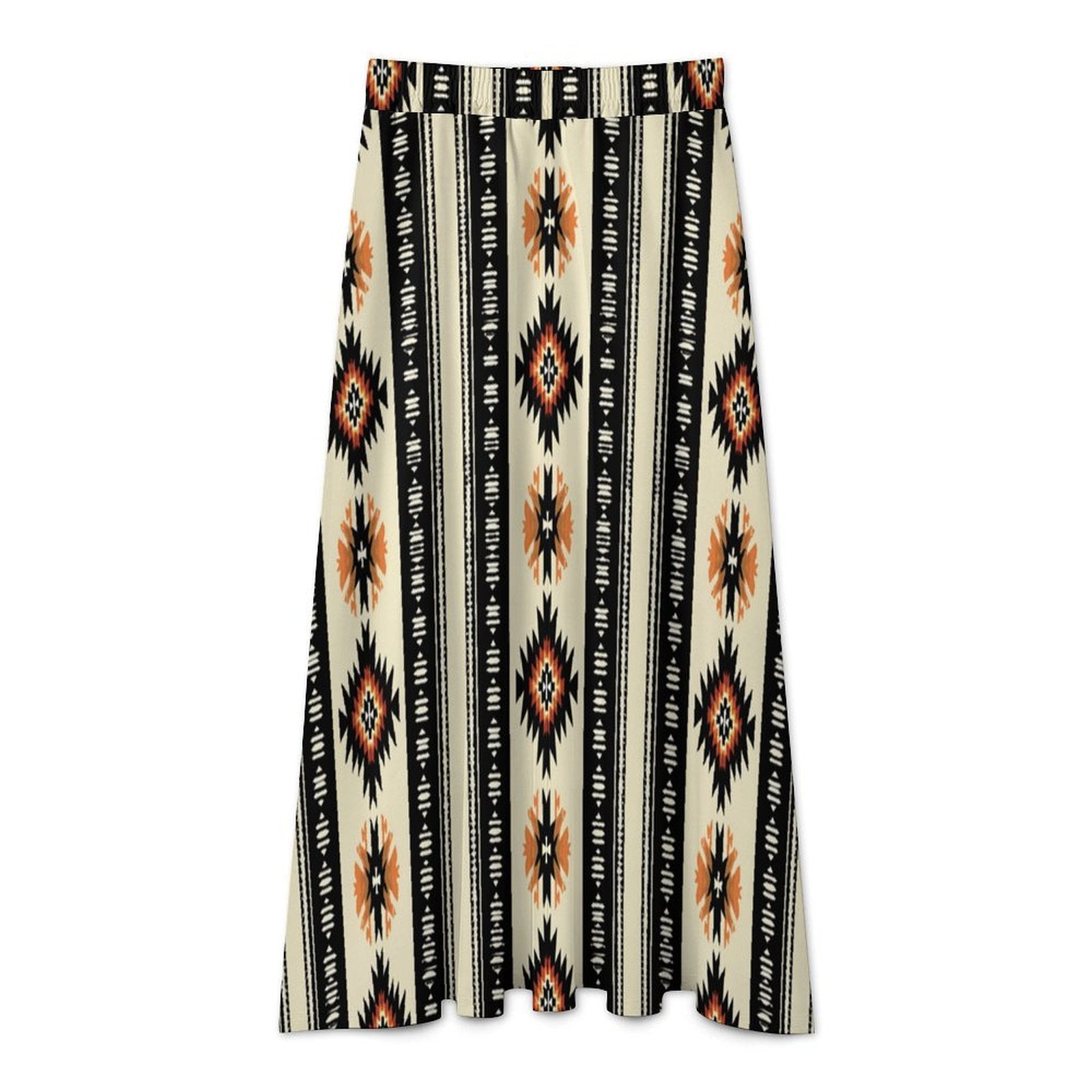 Baha Ranch Colores de Mexico Southwestern Aztec Midi Skirt