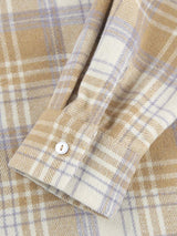 Plaid Collared Neck Dropped Shoulder Shirt - Trendsi - Flyclothing LLC