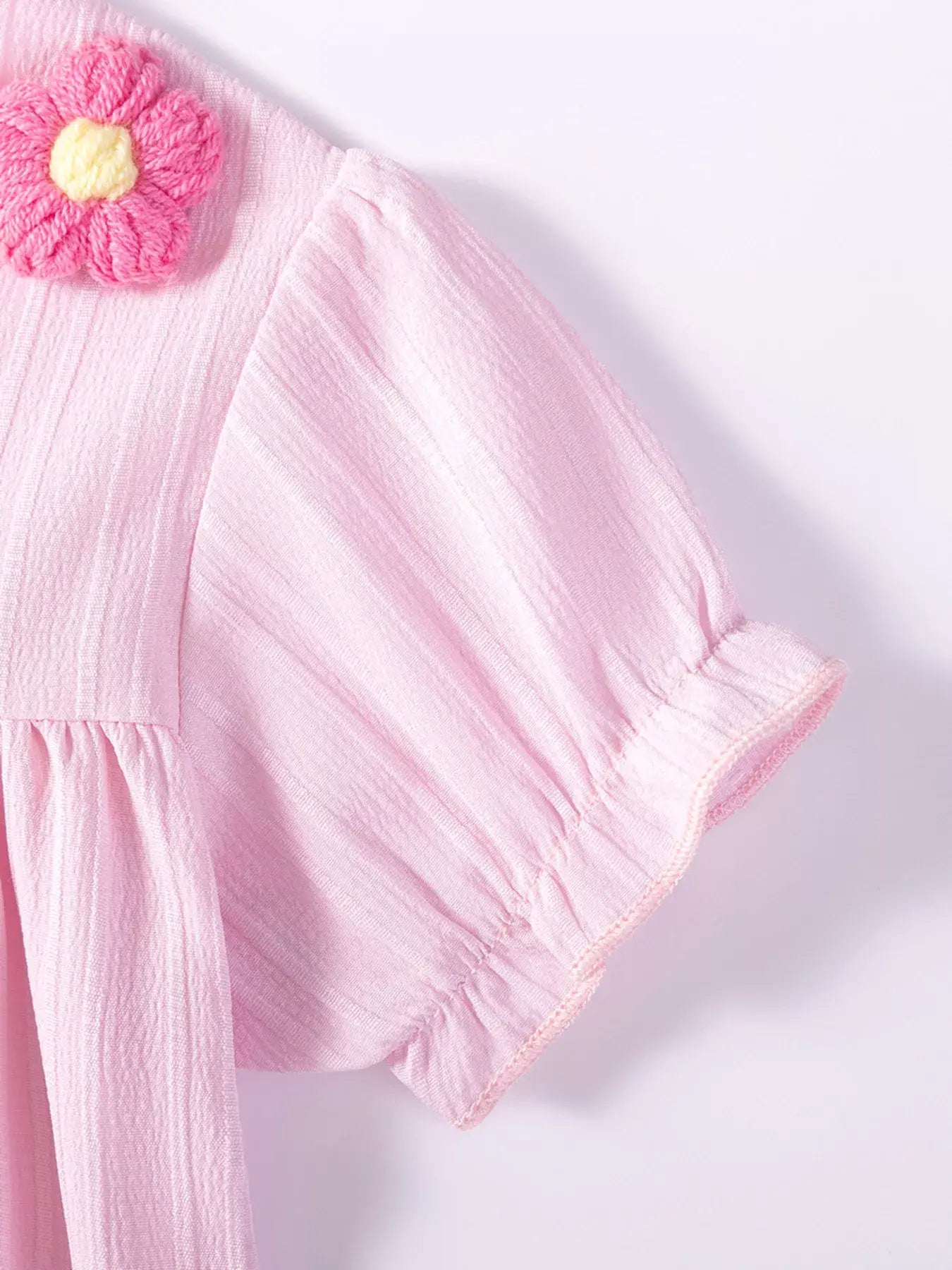 Children's Floral Ruffled Sleeve Dress - Trendsi - Flyclothing LLC