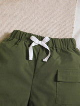 Children's Dinosaur Print Pocket Tee & Shorts Set - Trendsi - Flyclothing LLC
