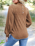 Full Size Mock Neck Long Sleeve T-Shirt - Trendsi - Flyclothing LLC
