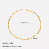 18K Gold-Plated Chain Necklace - Trendsi - Flyclothing LLC
