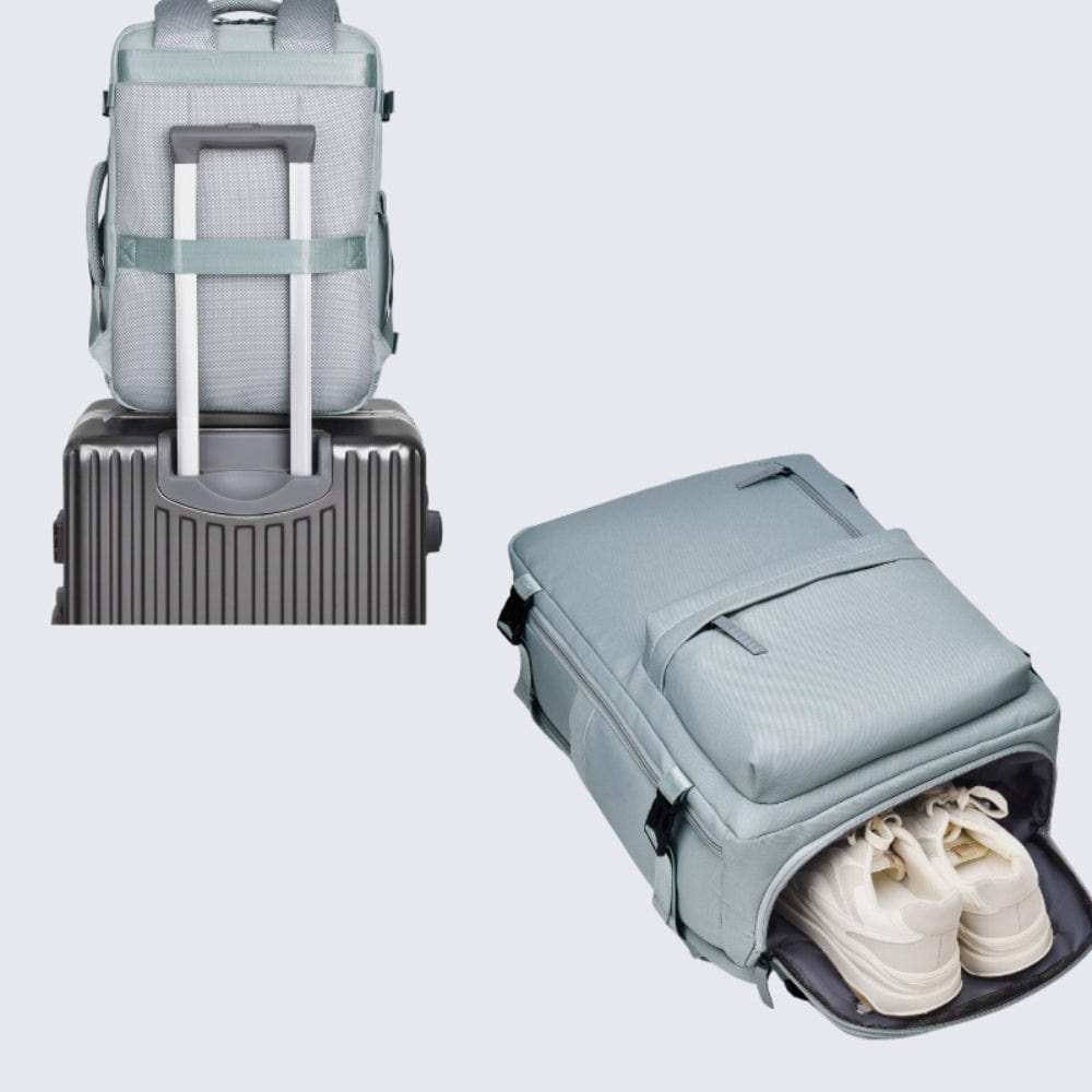 Oxford Cloth Side Pockets Backpack Bag with Handles - Trendsi - Flyclothing LLC
