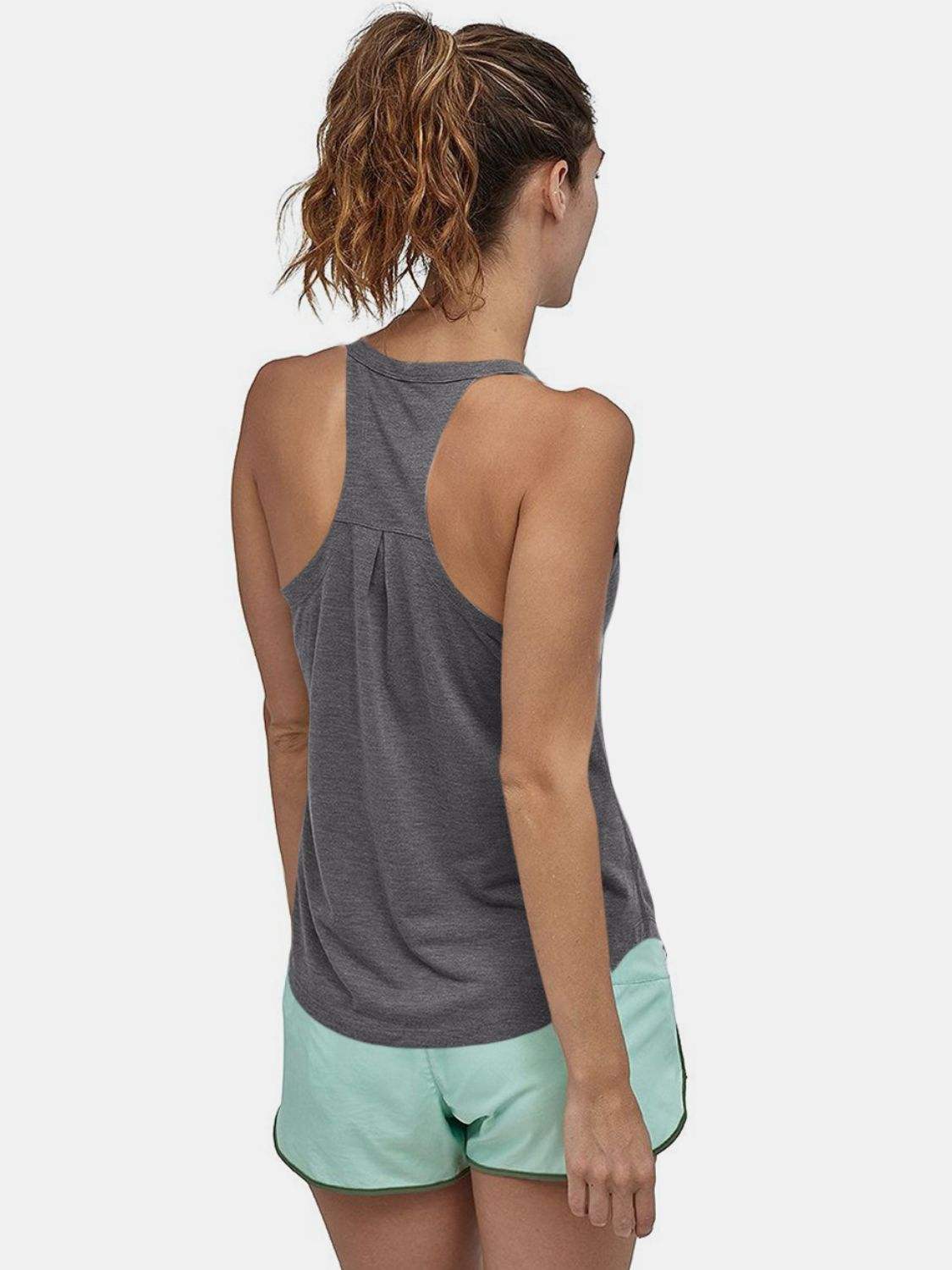 Scoop Neck Active Tank - Trendsi - Flyclothing LLC