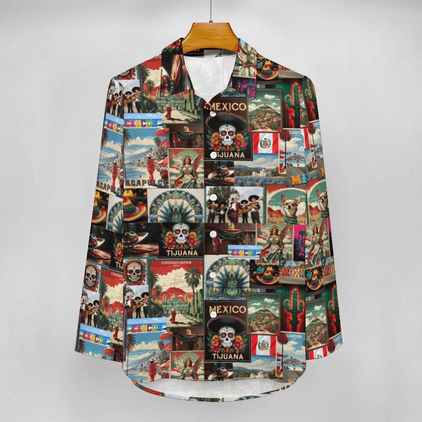 Baha Ranch Colores de Mexico Destination Mexico Button Up Shirt