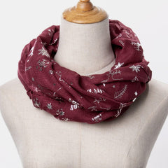 Christmas Element Polyester Scarf - Trendsi