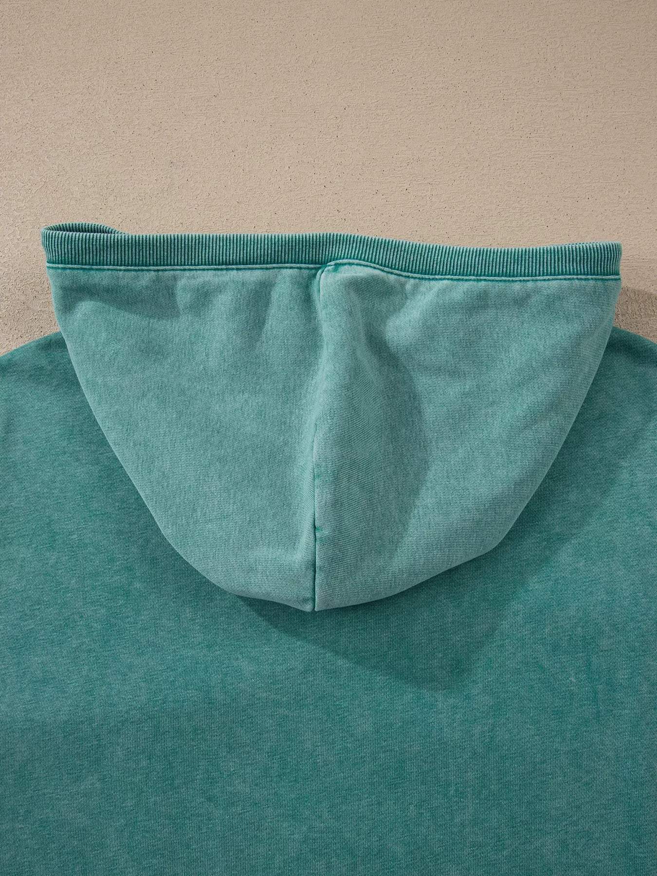 Half Zip Kangaroo Pocket Mineral Wash Baggy Hoodie - Trendsi - Flyclothing LLC