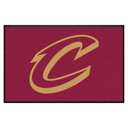 Cleveland Cavaliers 4X6 High-Traffic Mat with Durable Rubber Backing - Landscape Orientation - Cleveland Cavaliers