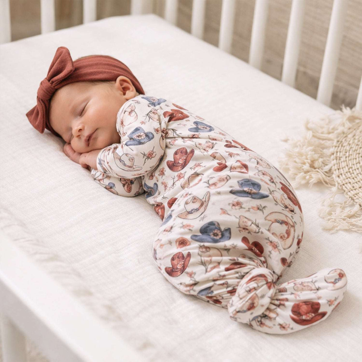 Wildflower Rodeo Cowgirl Gown - Bamboo Newborn Layette - Tesa Babe - Flyclothing LLC