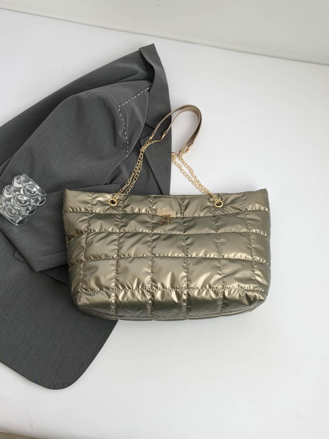 Bubble Texture Tote Bag - Trendsi