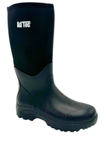 Rubber Boots: Men's 14" Neoprene/Rubber Boot- Black [Soft Toe] 9913SF - AdTec - Flyclothing LLC