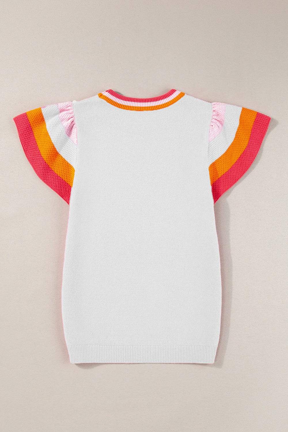 Color Block Round Neck Knit Top - Trendsi - Flyclothing LLC