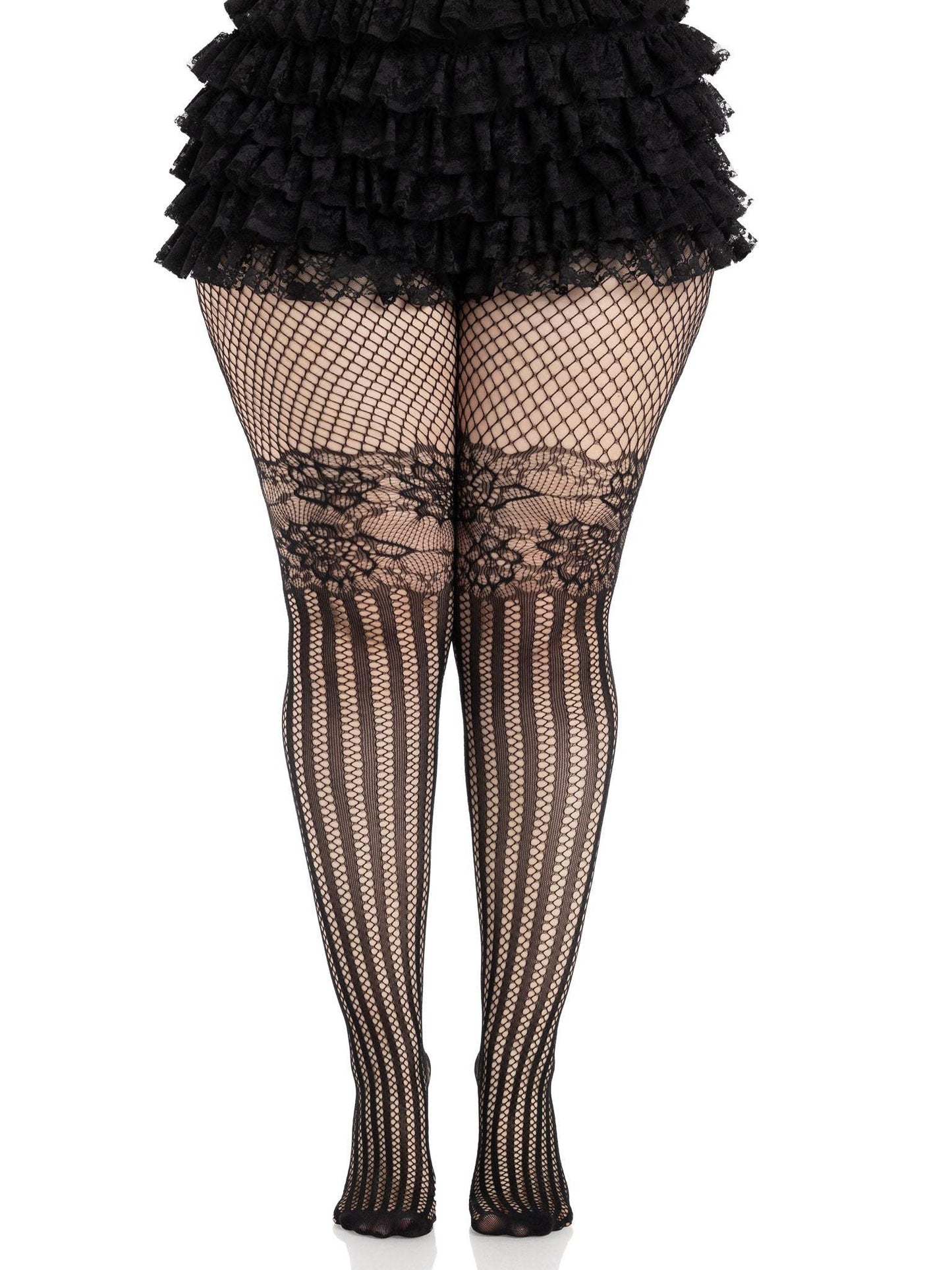 Harlow Net Striped Tights