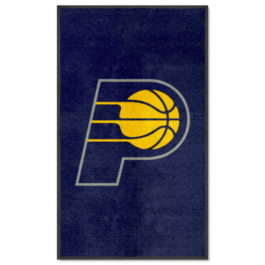 Indiana Pacers 3X5 High-Traffic Mat with Durable Rubber Backing - Portrait Orientation - Indiana Pacers