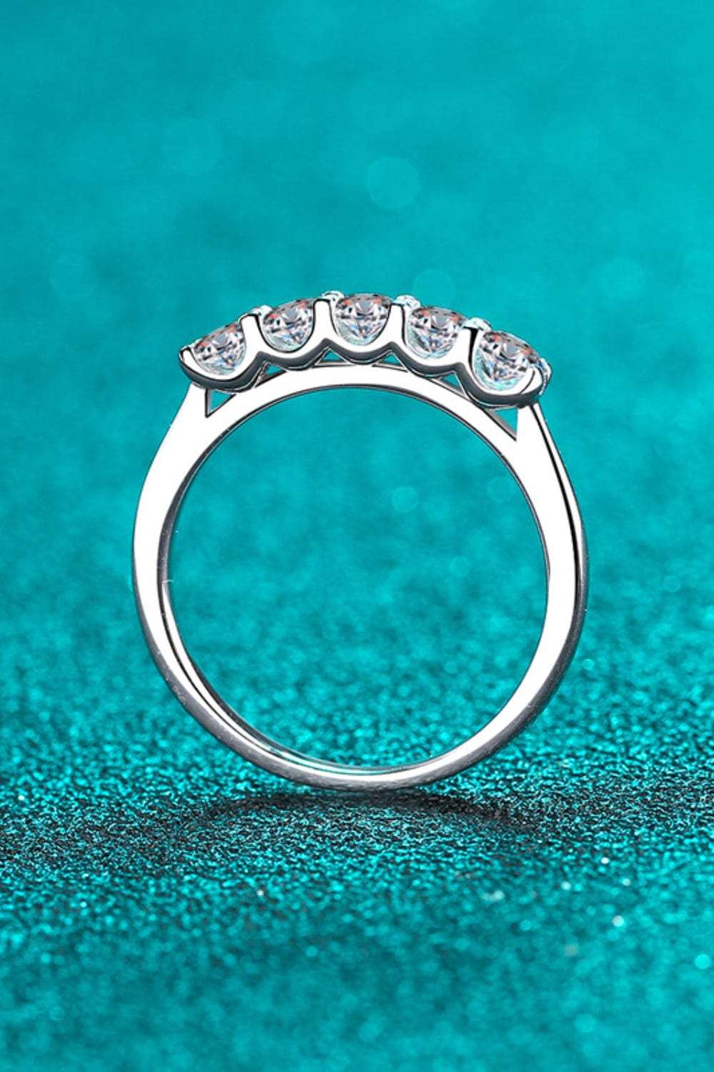 925 Sterling Silver Moissanite Ring - Trendsi - Flyclothing LLC