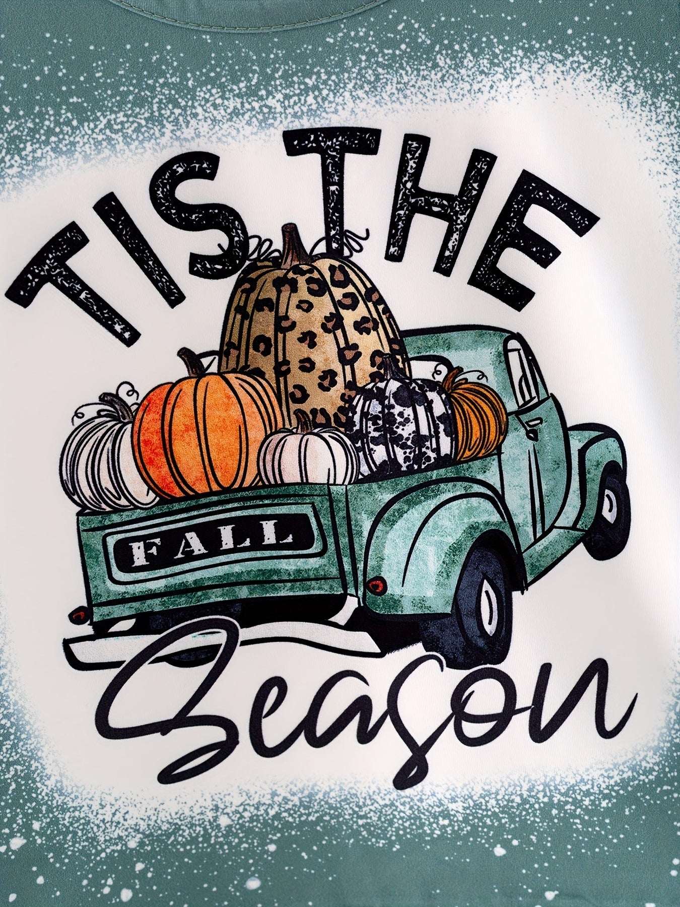 Fall Thanksgiving Halloween 3 pieces Short sleeve O-neck T-shirt