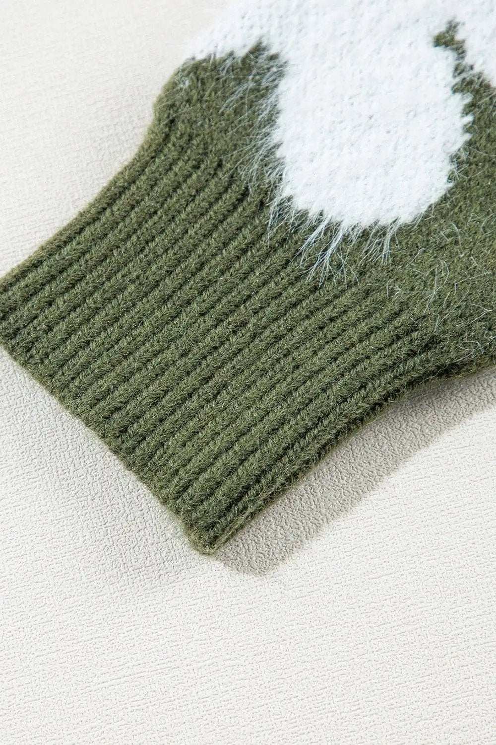 Flower Round Neck Long Sleeve Sweater - Trendsi - Flyclothing LLC