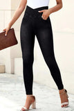 High Waist Jeans with Pockets - Trendsi - Flyclothing LLC
