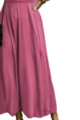 Smocked V-Neck Short Sleeve Dress - Trendsi - Flyclothing LLC