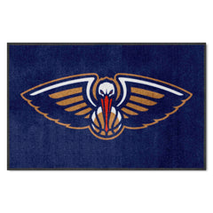 New Orleans Pelicans 4X6 High-Traffic Mat with Durable Rubber Backing - Landscape Orientation - New Orleans Pelicans