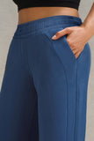 Drawstring Elastic Waist Straight Leg Pants - Trendsi