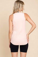 Culture Code Ribbed Round Neck Tank - Trendsi - Flyclothing LLC