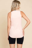 Culture Code Ribbed Round Neck Tank - Trendsi - Flyclothing LLC
