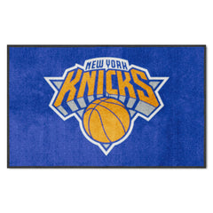 New York Knicks 4X6 High-Traffic Mat with Durable Rubber Backing - Landscape Orientation - New York Knicks