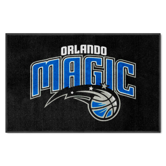 Orlando Magic 4X6 High-Traffic Mat with Durable Rubber Backing - Landscape Orientation - Orlando Magic
