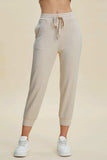 Basic Bae Full Size Air Scuba Drawstring High Waist Cropped Pants - Trendsi - Flyclothing LLC