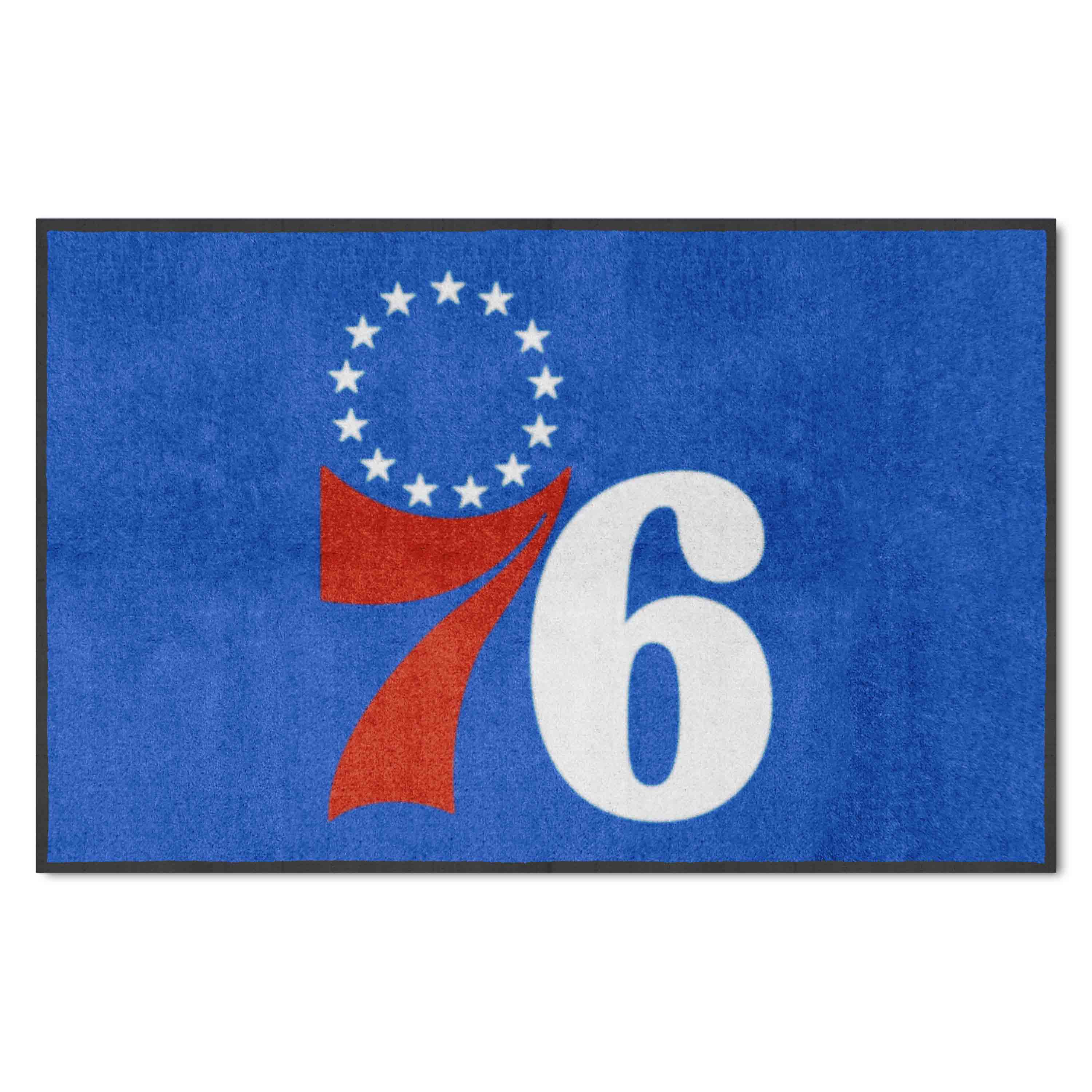 Philadelphia 76ers 4X6 High-Traffic Mat with Durable Rubber Backing - Landscape Orientation - Philadelphia 76ers