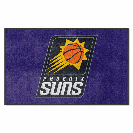Phoenix Suns 4X6 High-Traffic Mat with Durable Rubber Backing - Landscape Orientation - Phoenix Suns