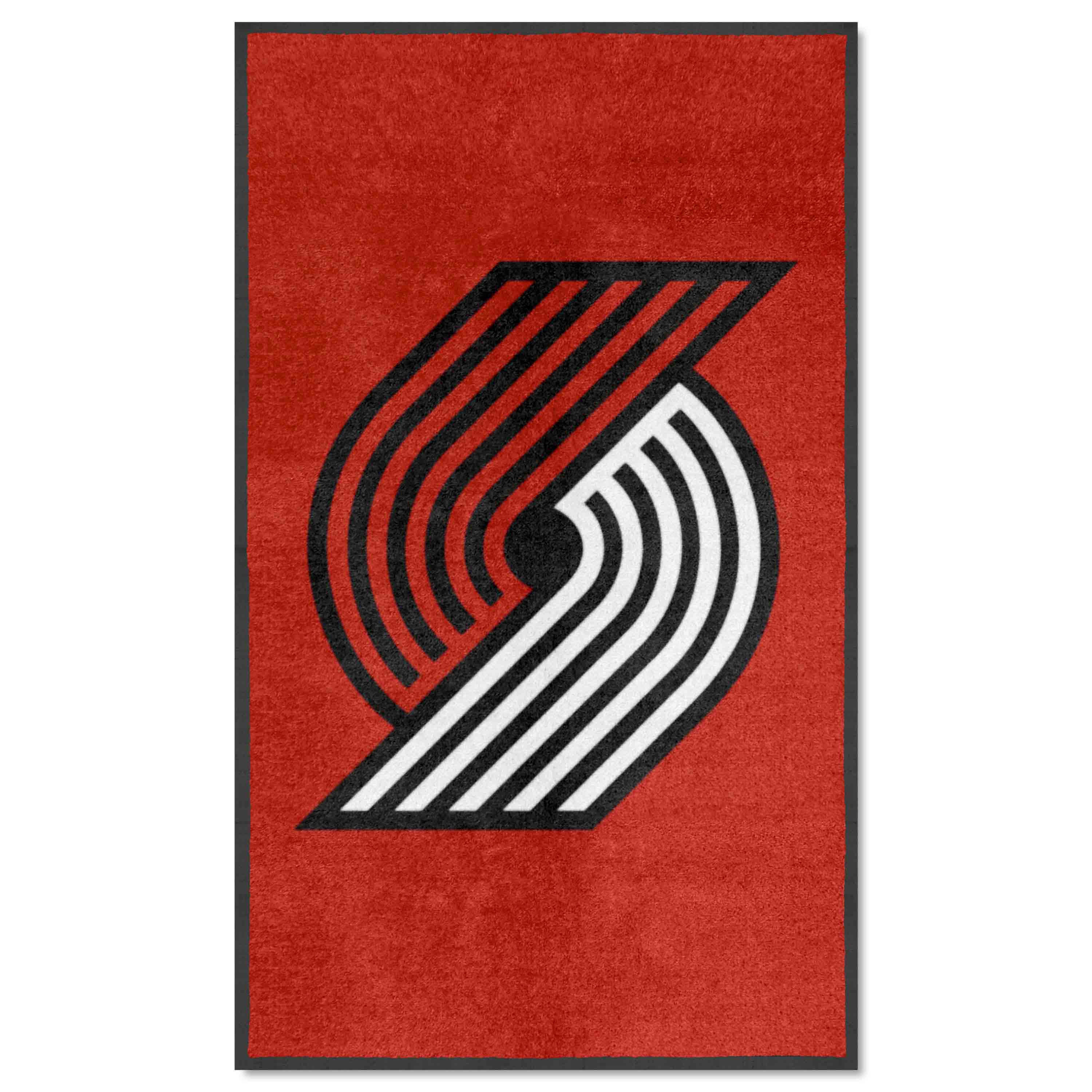Portland Trail Blazers 3X5 High-Traffic Mat with Durable Rubber Backing - Portrait Orientation - Portland Trail Blazers