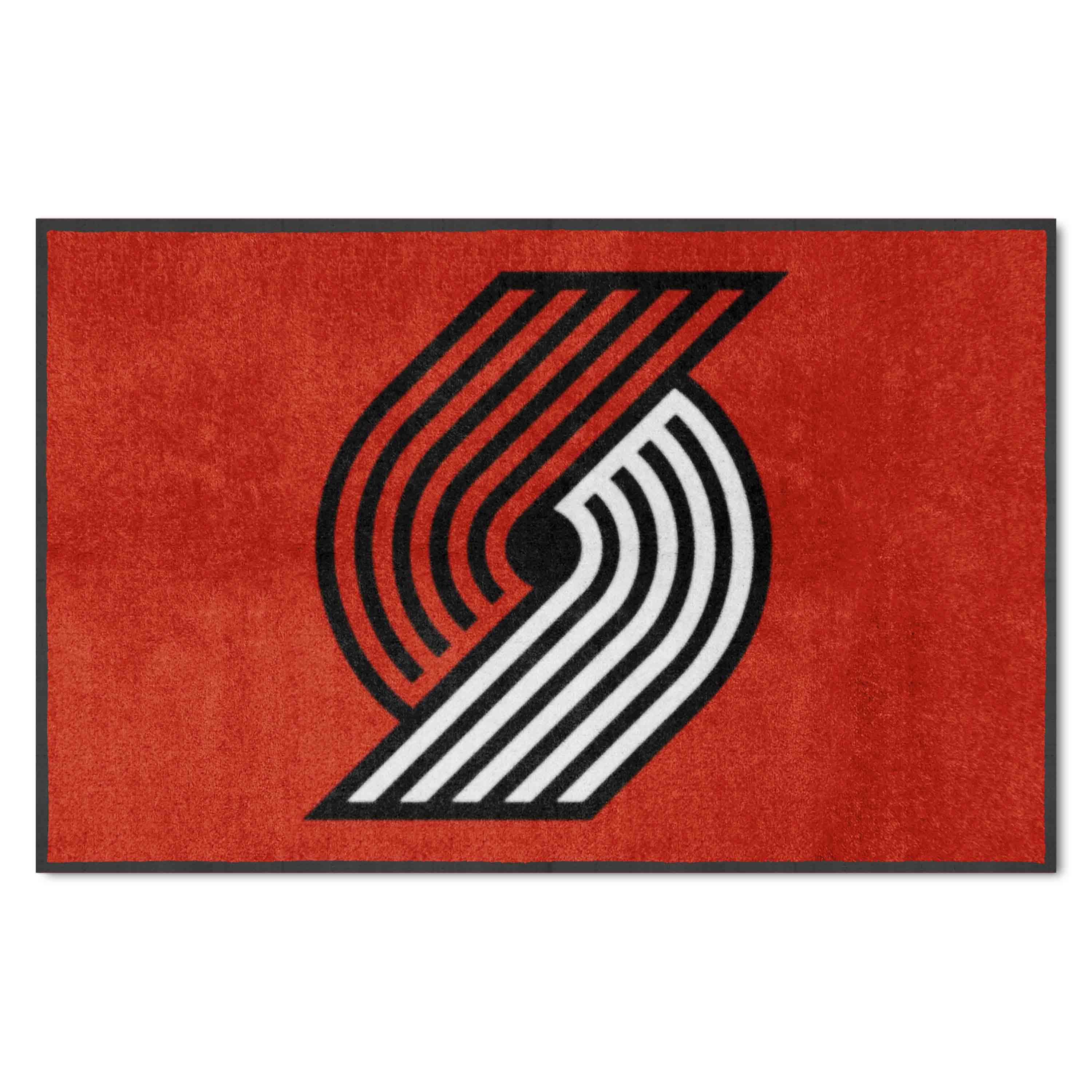 Portland Trail Blazers 4X6 High-Traffic Mat with Durable Rubber Backing - Landscape Orientation - Portland Trail Blazers