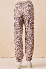 BiBi Side Lines Leopard Track Pants - Trendsi - Flyclothing LLC