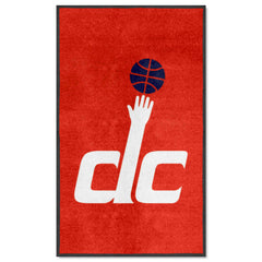 Washington Wizards 3X5 High-Traffic Mat with Durable Rubber Backing - Portrait Orientation