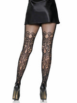 Drew Floral Vine Fishnet Tights